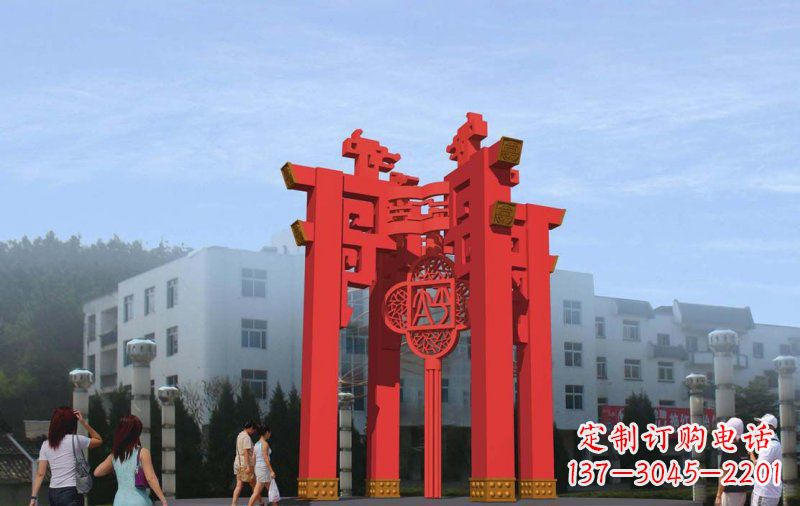 金华大型抽象灯笼广场不锈钢雕塑