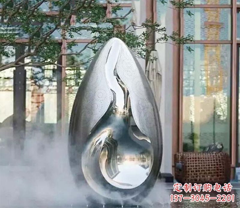 金华大型创意水滴公园景观雕塑