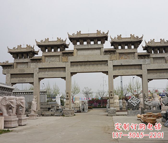 金华精美牌坊石雕定制