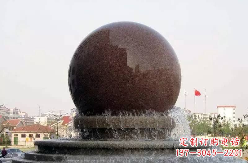 金华大型风水球喷泉石雕
