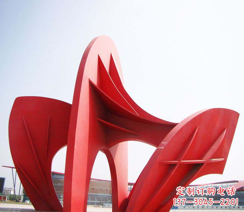 金华大型广场不锈钢抽象拱门雕塑