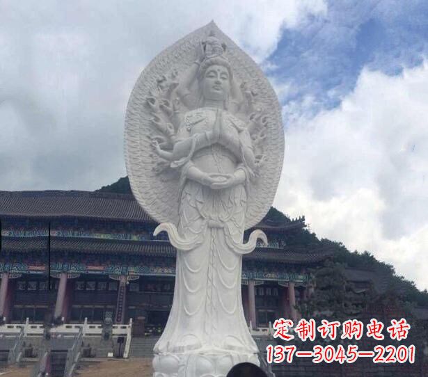金华精美汉白玉观音雕塑