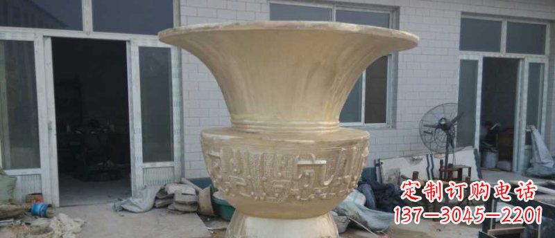 金华大型花盆铜雕