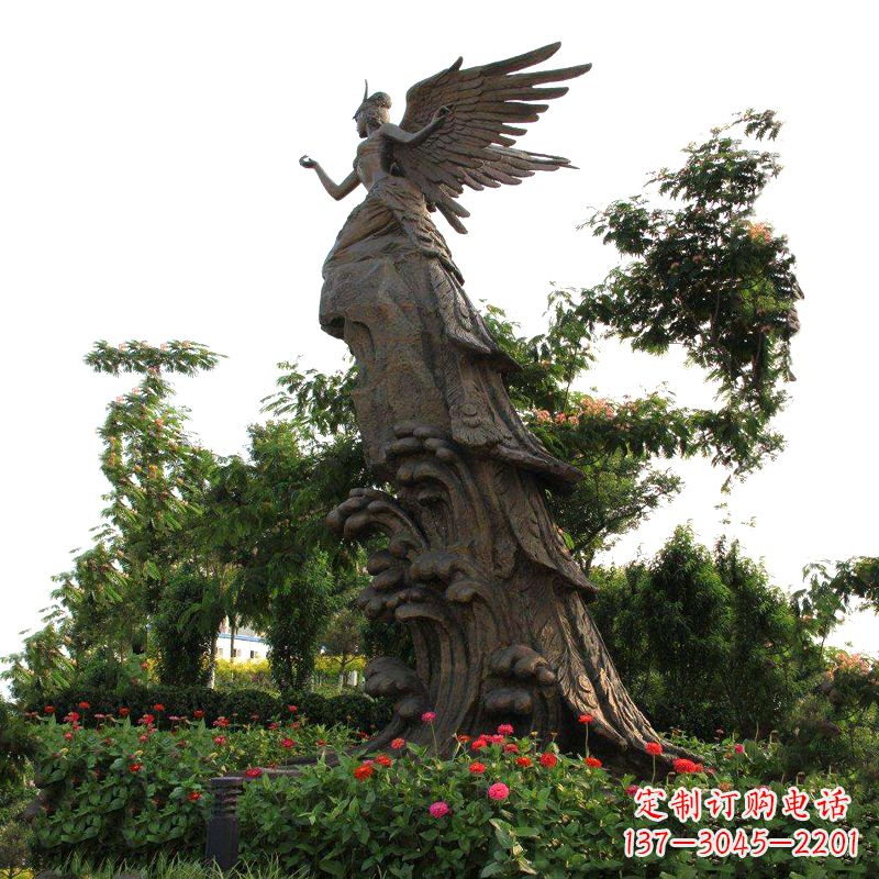 金华中领雕塑-神话传说中的精卫海景观雕塑