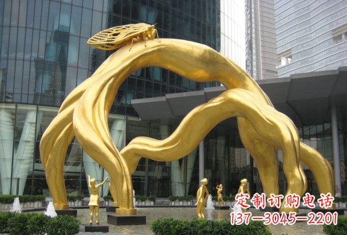 金华大型树枝铜雕艺术景观