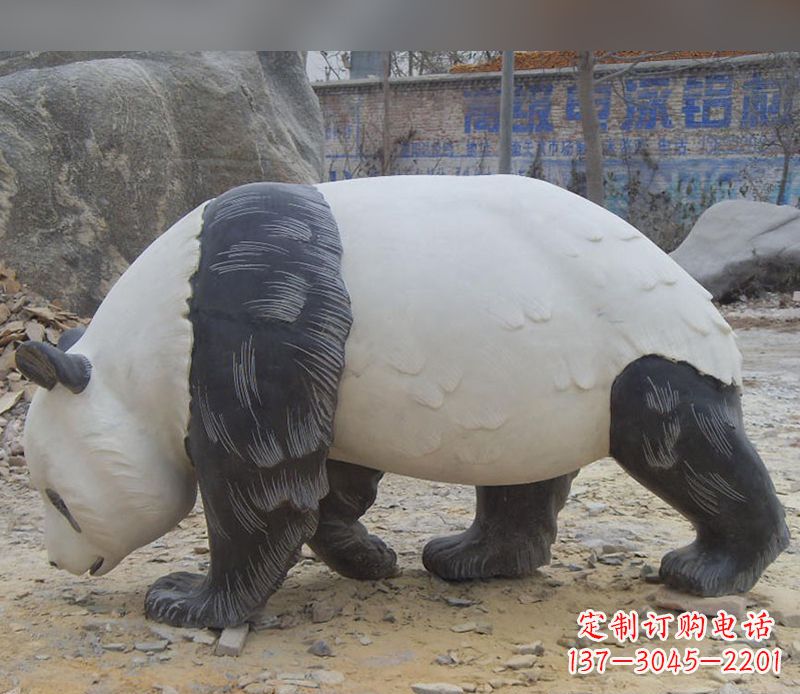 金华特色熊猫石雕定制