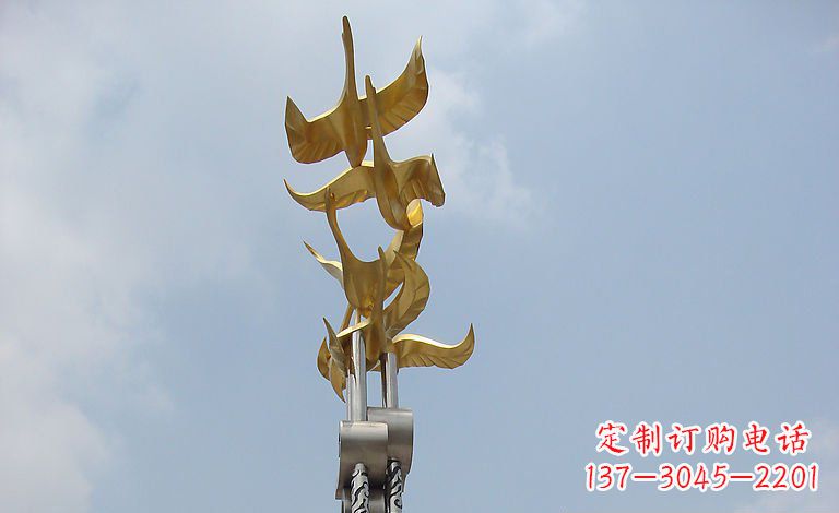 金华大雁不锈钢梦想雕塑