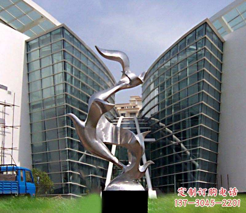 金华大雁城市不锈钢雕塑