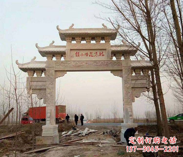 金华大理石牌坊石雕