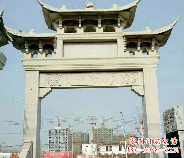 金华精美牌坊石雕