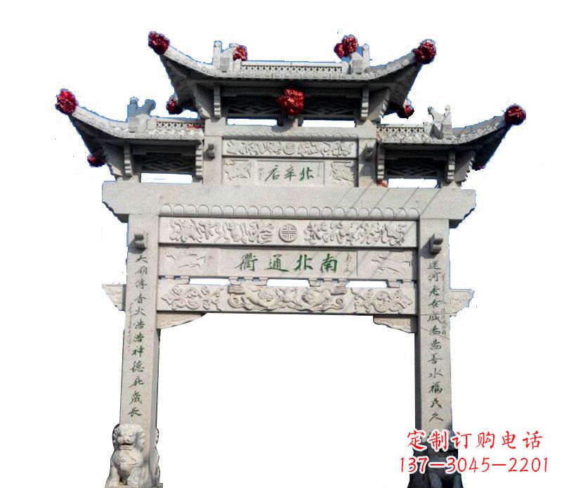 金华精美石牌坊雕塑