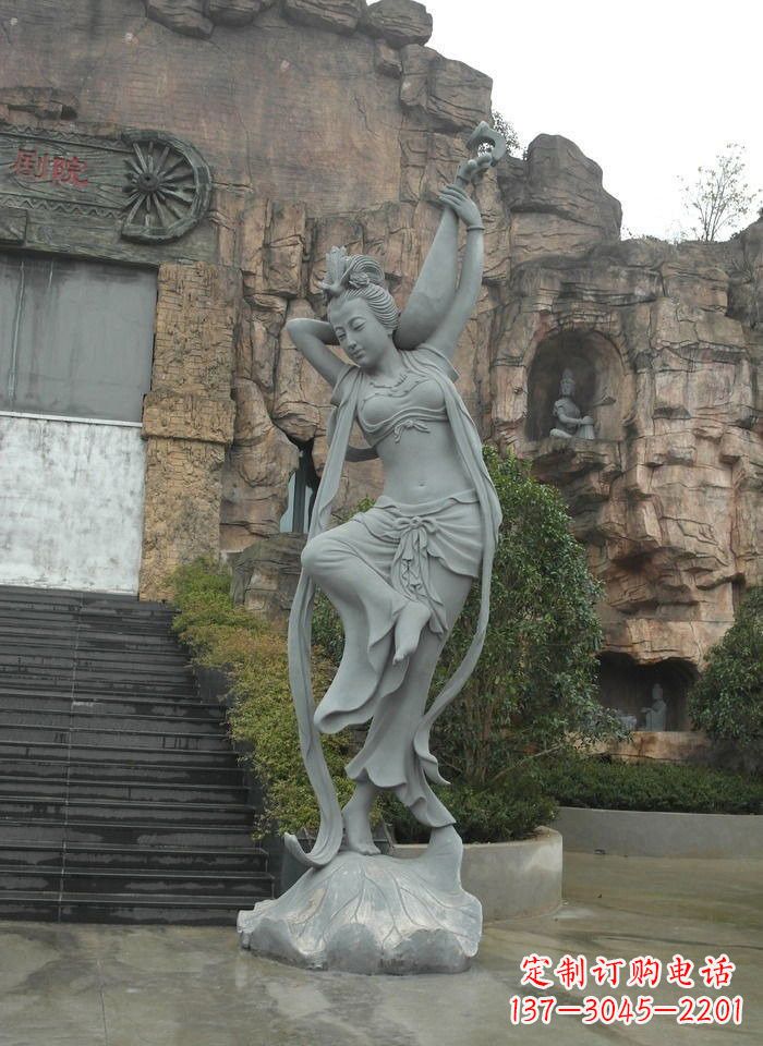 金华琵琶飞天人物石雕