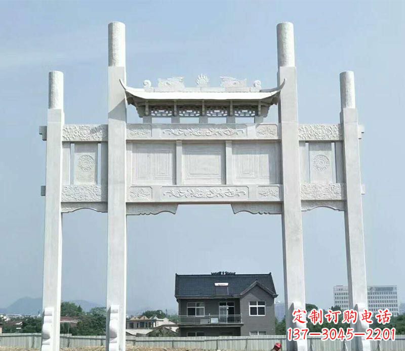 金华精美牌坊雕塑