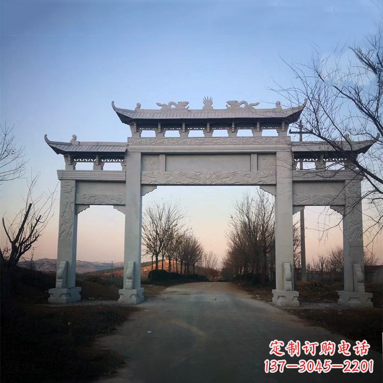 金华品质卓越的道路三门石牌坊雕塑