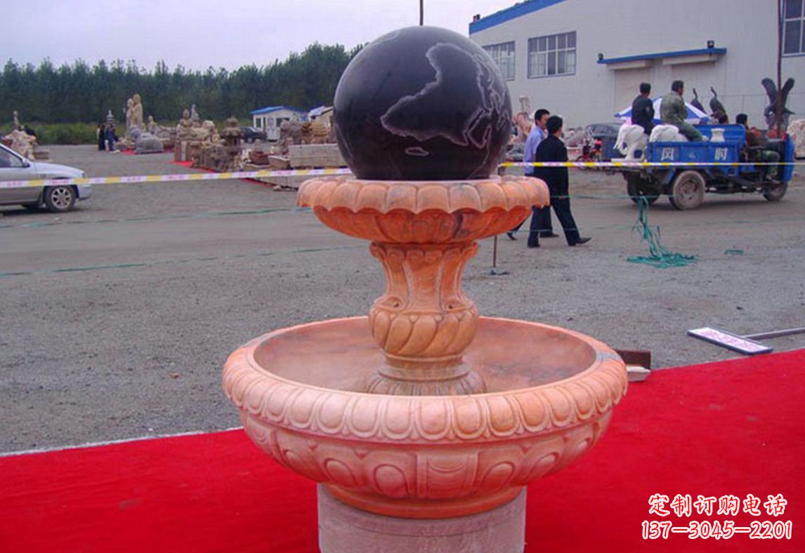 金华德化精美风水球雕塑