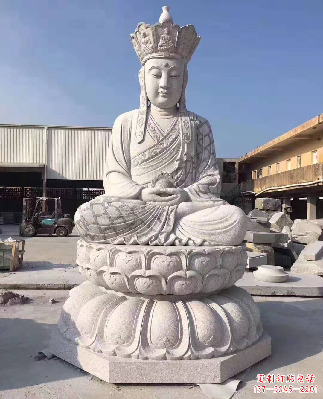 金华精美雕塑——地藏王石雕佛像摆件