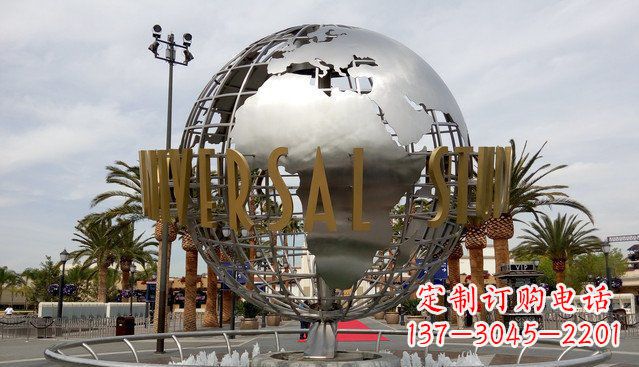 金华中领雕塑——不锈钢地球雕塑