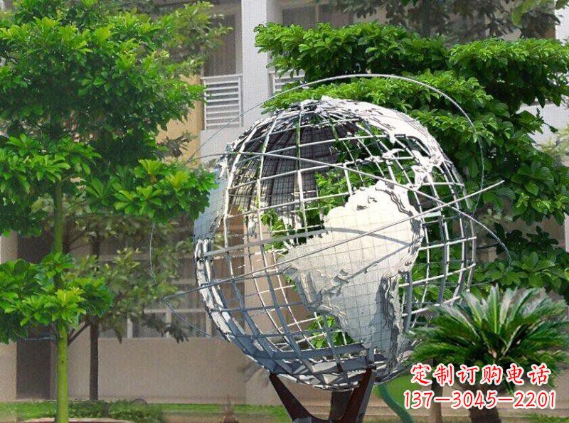 金华精美装饰的不锈钢地球雕塑