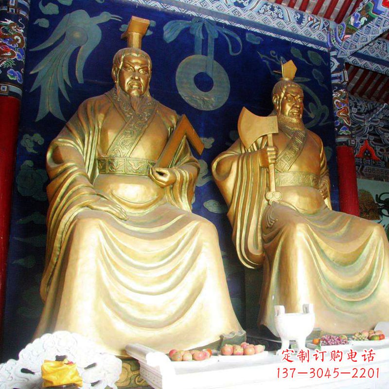 金华帝喾铜雕神像,让你的家居更有气质