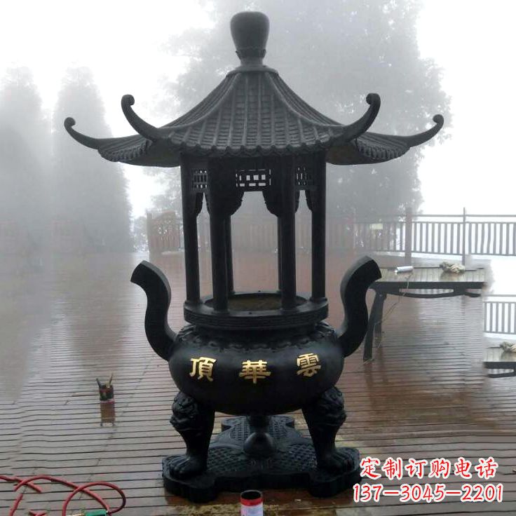 金华精美青铜香炉雕塑