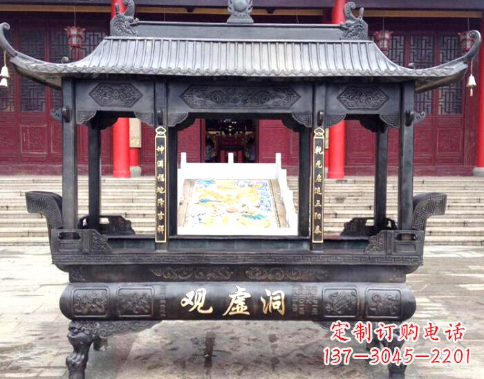 金华雕塑铜香炉