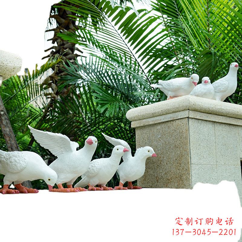 金华精美纯铜鸽子雕塑