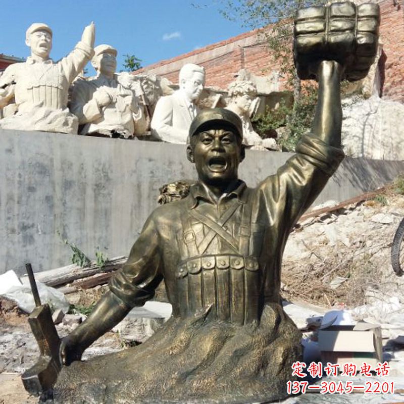 金华董存瑞仿铜头像雕塑