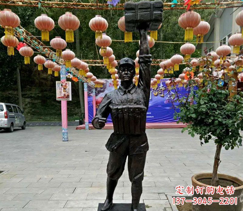 金华董存瑞铜雕