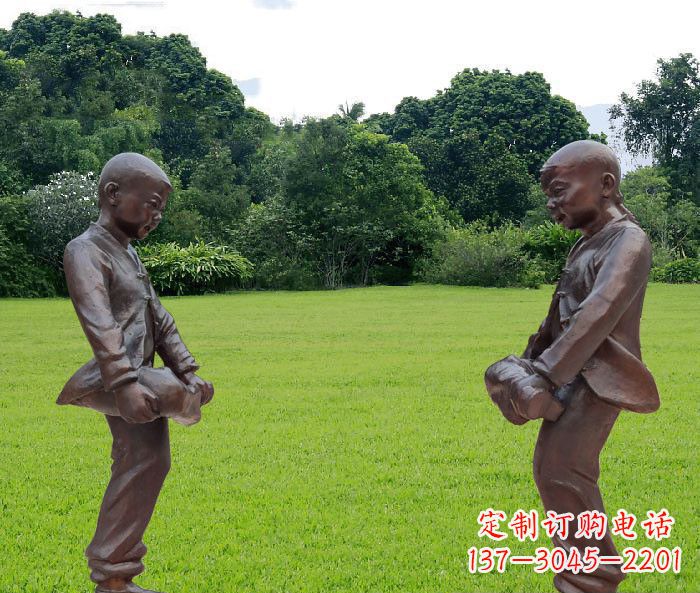 金华中领雕塑精致的儿童铜雕雕塑