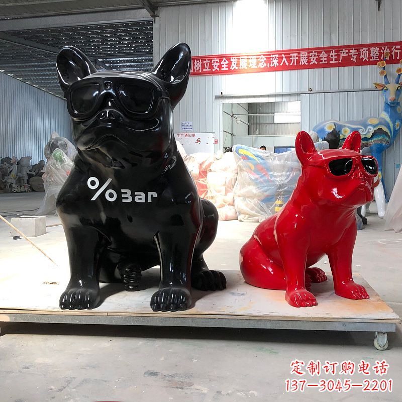 金华精致可爱的不锈钢斗牛犬雕塑