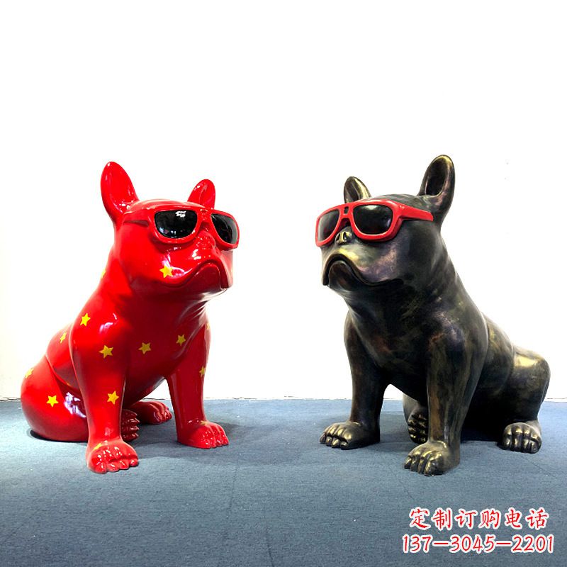 金华斗牛犬雕塑摆件
