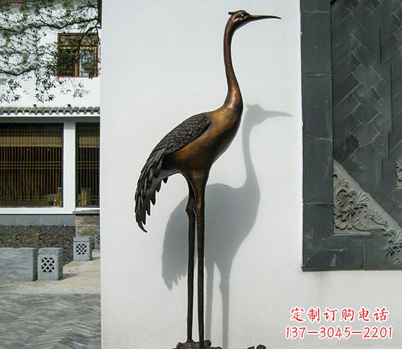 金华仙鹤雕塑,精美绝伦,艺术动人