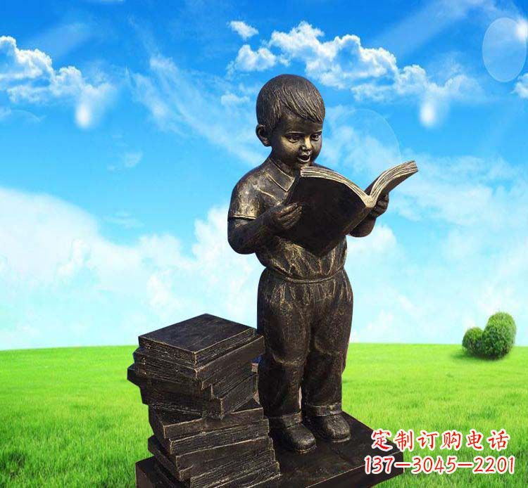 金华记忆中的男孩——铜雕塑