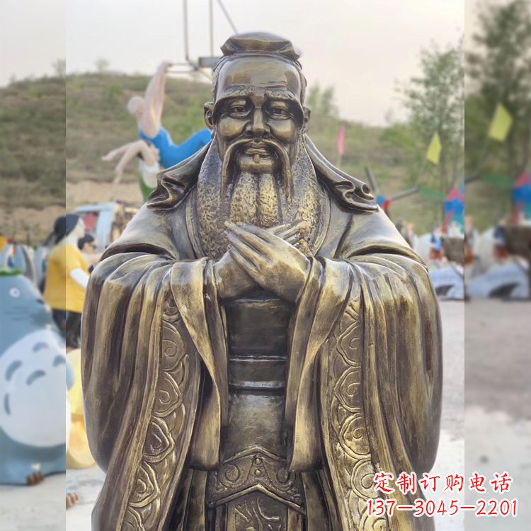 金华中领雕塑贵族——伟大的孔子雕塑