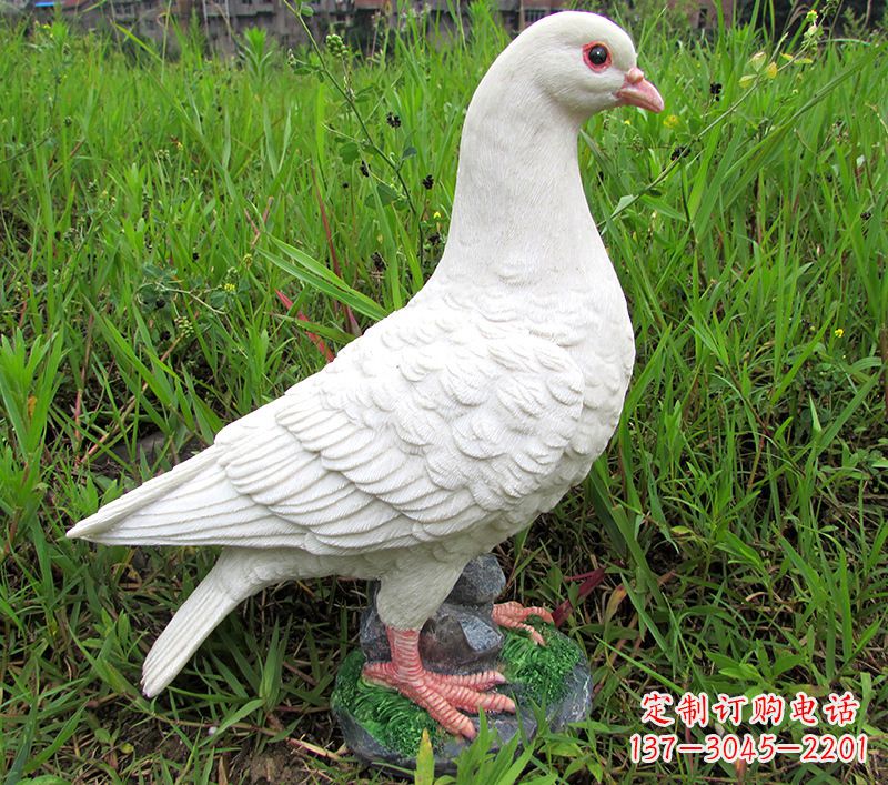 金华锻铜鸽子浮雕,精致细腻的雕塑体现
