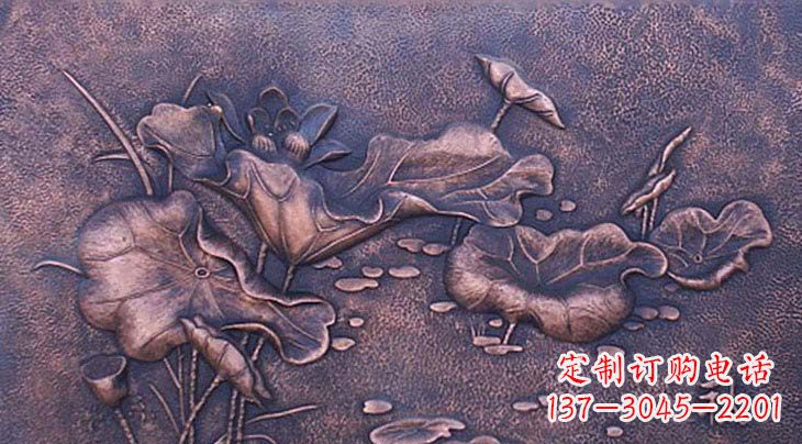 金华锻铜荷花雕塑
