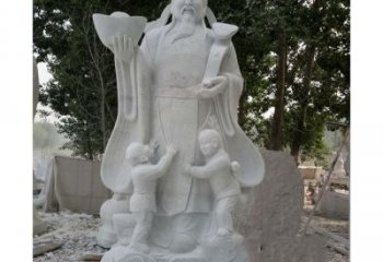金华大理石财神雕塑——守护家庭繁荣