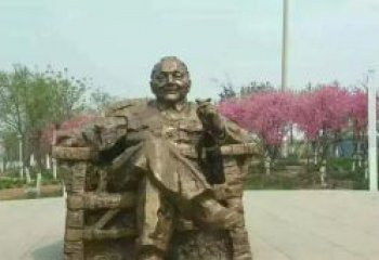 金华中领雕塑邓小平坐式铜雕