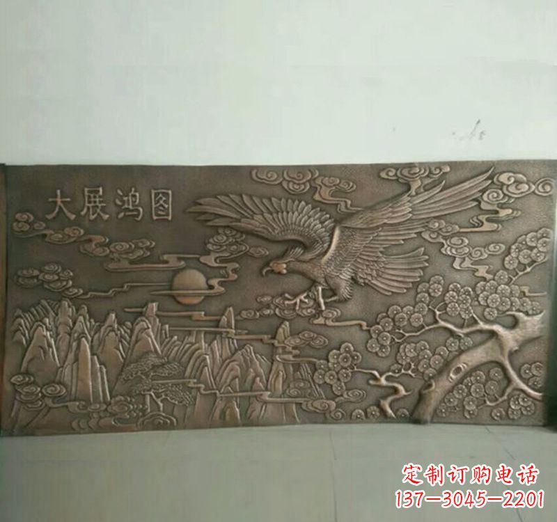 金华精致锻铜老鹰雕塑