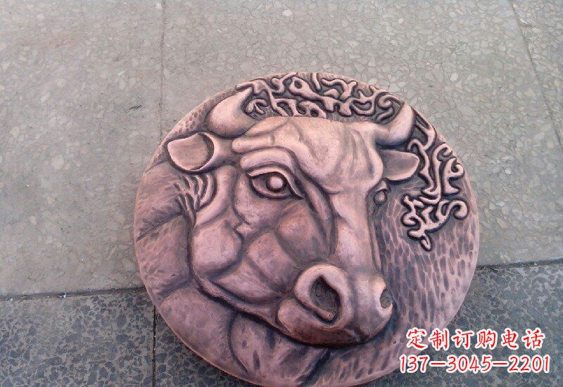 金华锻铜十二生肖兽首雕塑