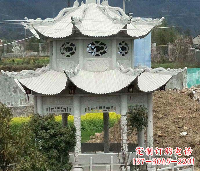 金华古典凉亭石雕
