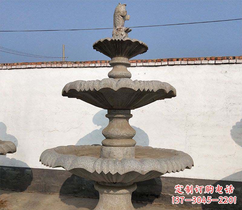 金华多层石质喷泉雕塑