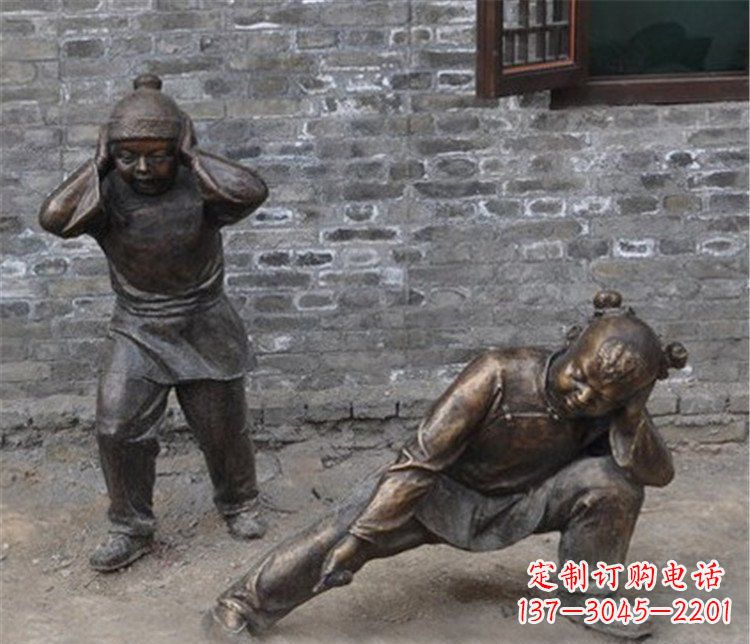 金华儿童放鞭炮公园景观雕塑