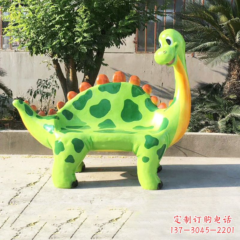金华玻璃钢恐龙雕塑座椅