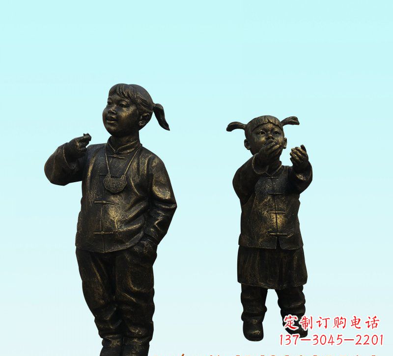 金华领雕塑儿童铜雕精美艺术品