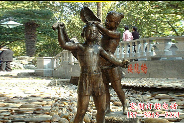 金华优雅可爱的儿童雕塑