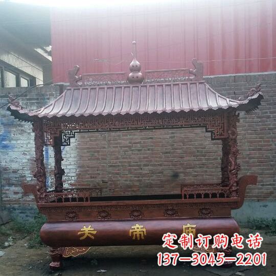 金华方形香炉铜雕