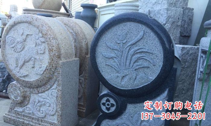 金华仿古抱鼓石招财石门墩
