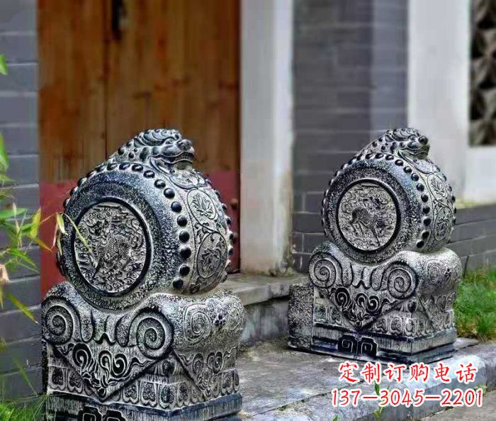 金华仿古抱鼓石镇宅石门墩