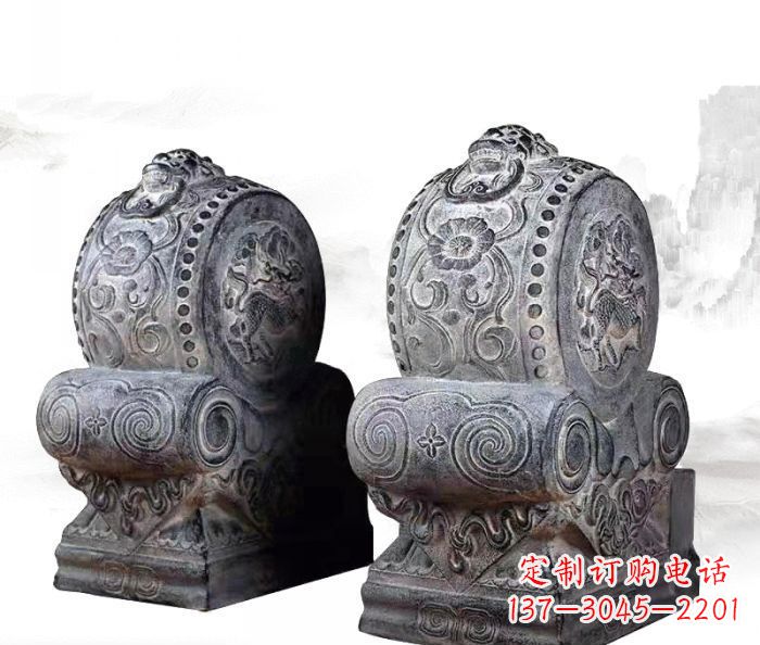 金华仿古抱鼓石镇宅石门墩 (3)